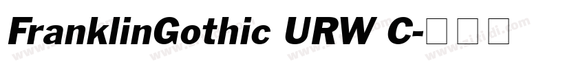 FranklinGothic URW C字体转换